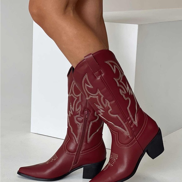Therapy Clayton Boots Maroon - Picture 1 of 15